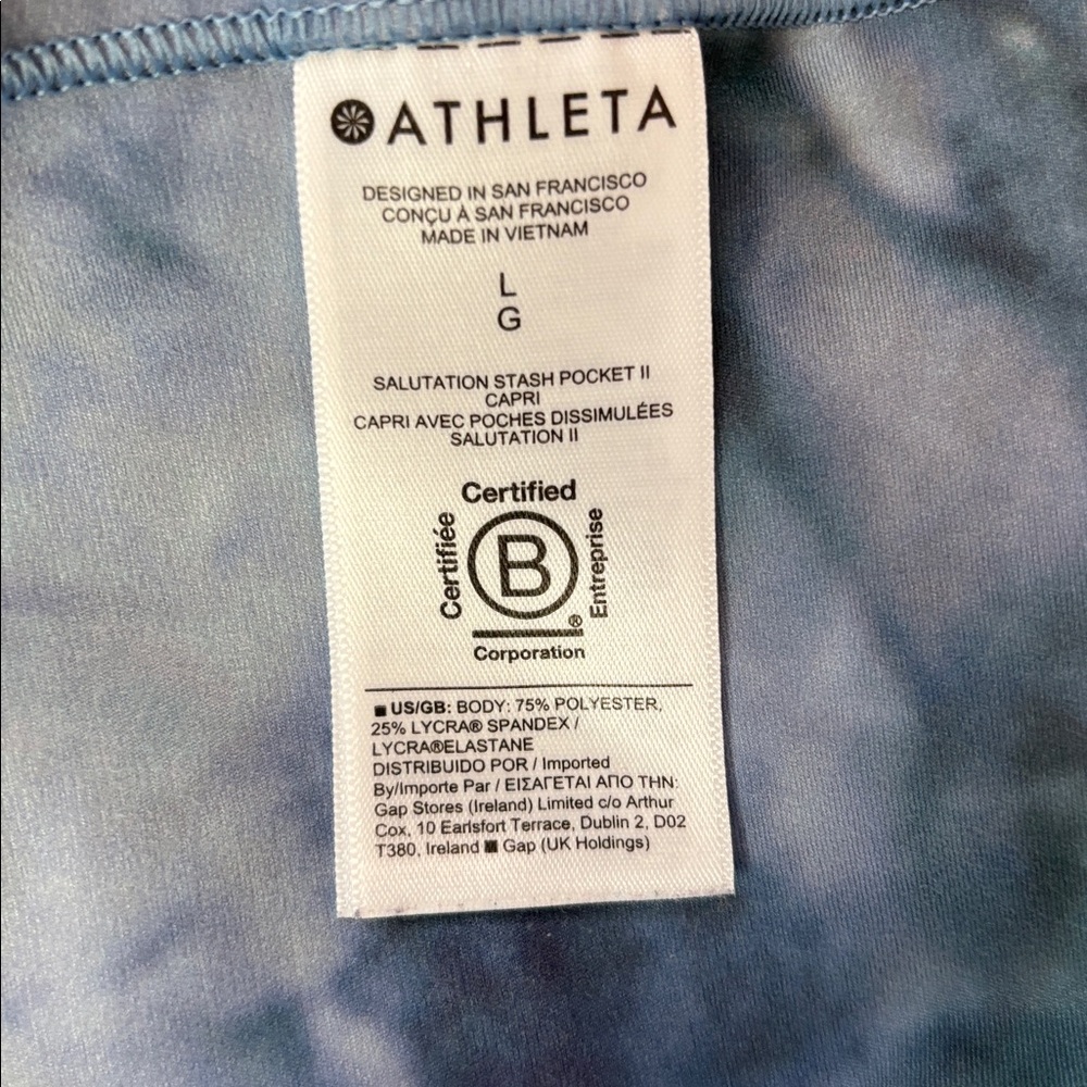 ATHLETA 🩵💙 Salutation Stash Pocket II Capri - Picture 7 of 8